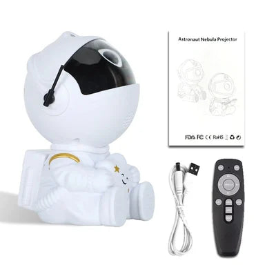 Astronaut Galaxy Star Projector 360° Adjustable Design - USB Projector For Baby Bedroom, Parties, and Gaming Rooms