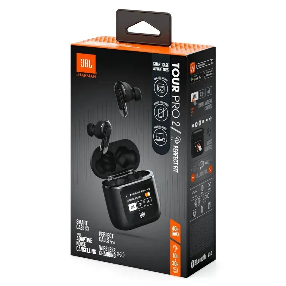 JBL TOUR PRO 2 ANC Touch Volume & Controls Wireless Earbuds