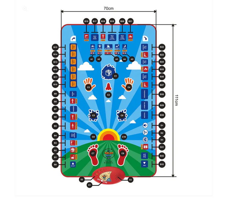 ELECTRONIC KIDS EDUCATIONAL PRAYER MAT