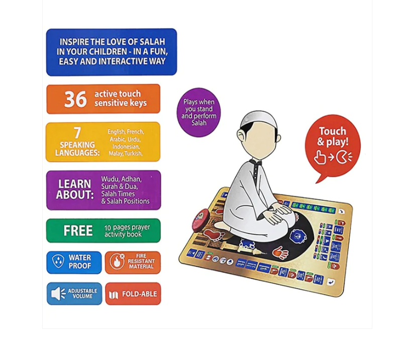 ELECTRONIC KIDS EDUCATIONAL PRAYER MAT