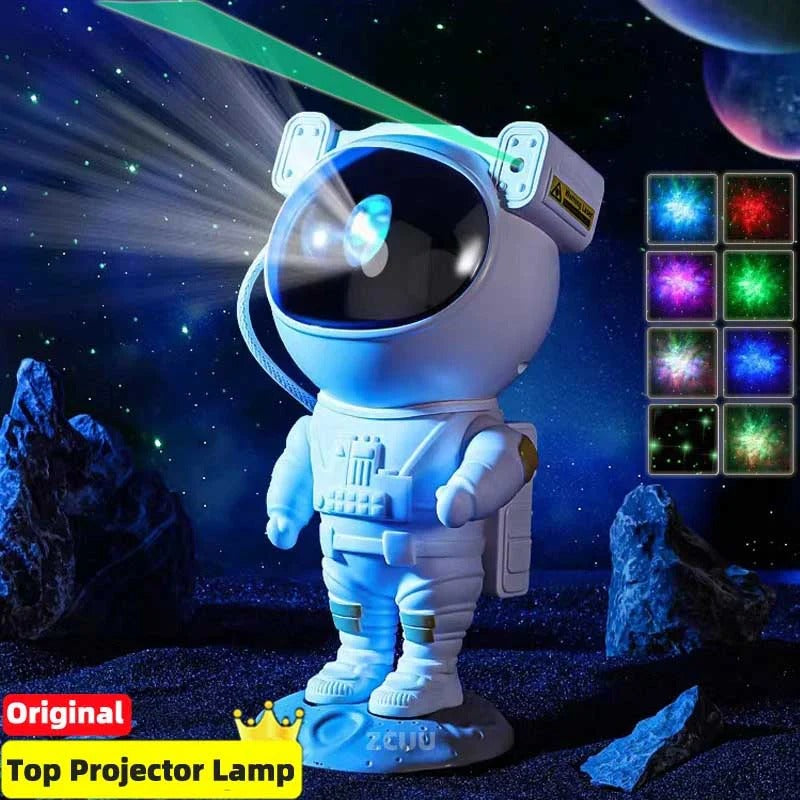 Astronaut Galaxy Star Projector 360° Adjustable Design - USB Projector For Baby Bedroom, Parties, and Gaming Rooms