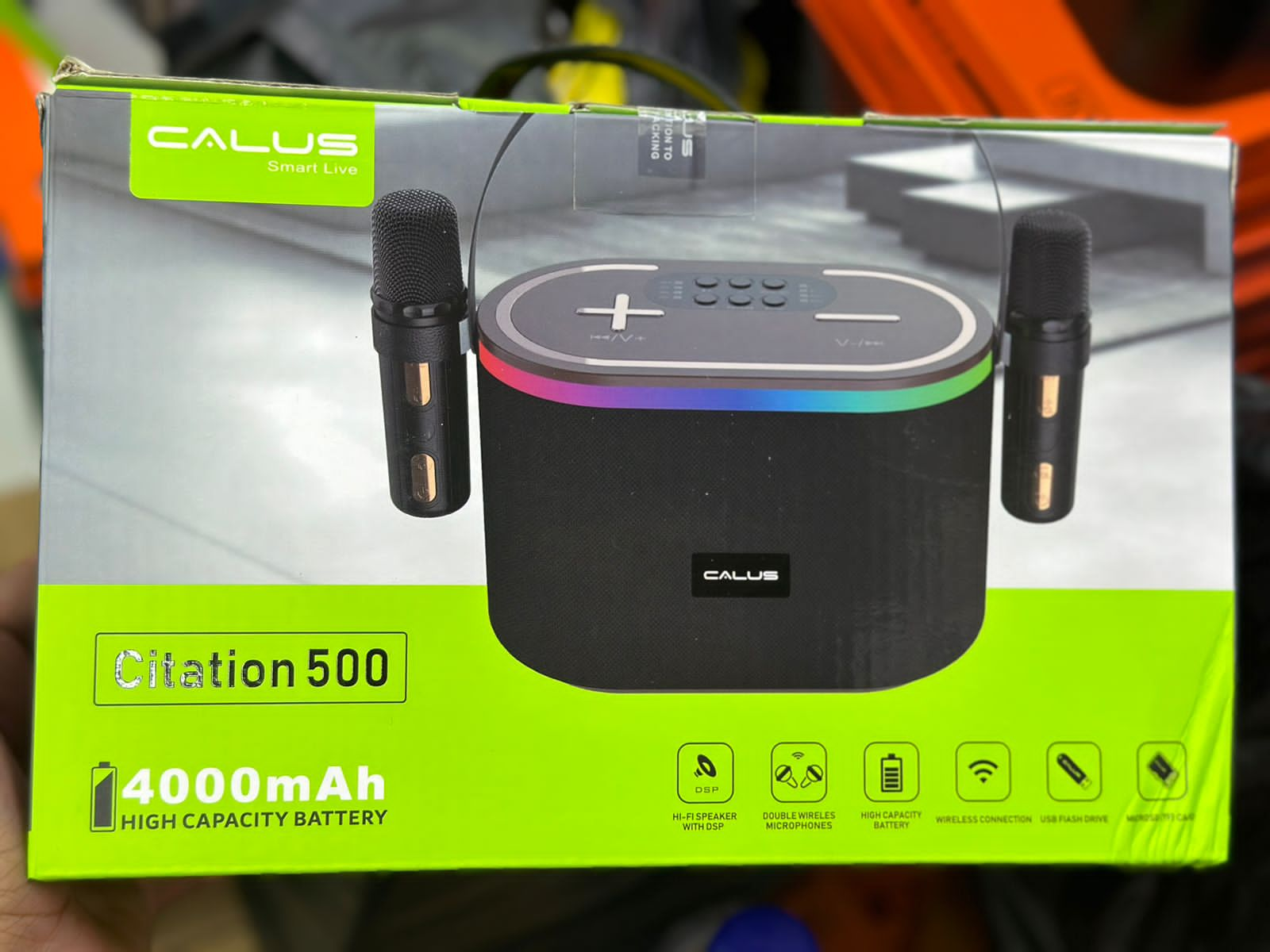 ORIGINAL CALUS CITATION 500 WIRELESS SPEAKER WITH 2 MICROPHONES