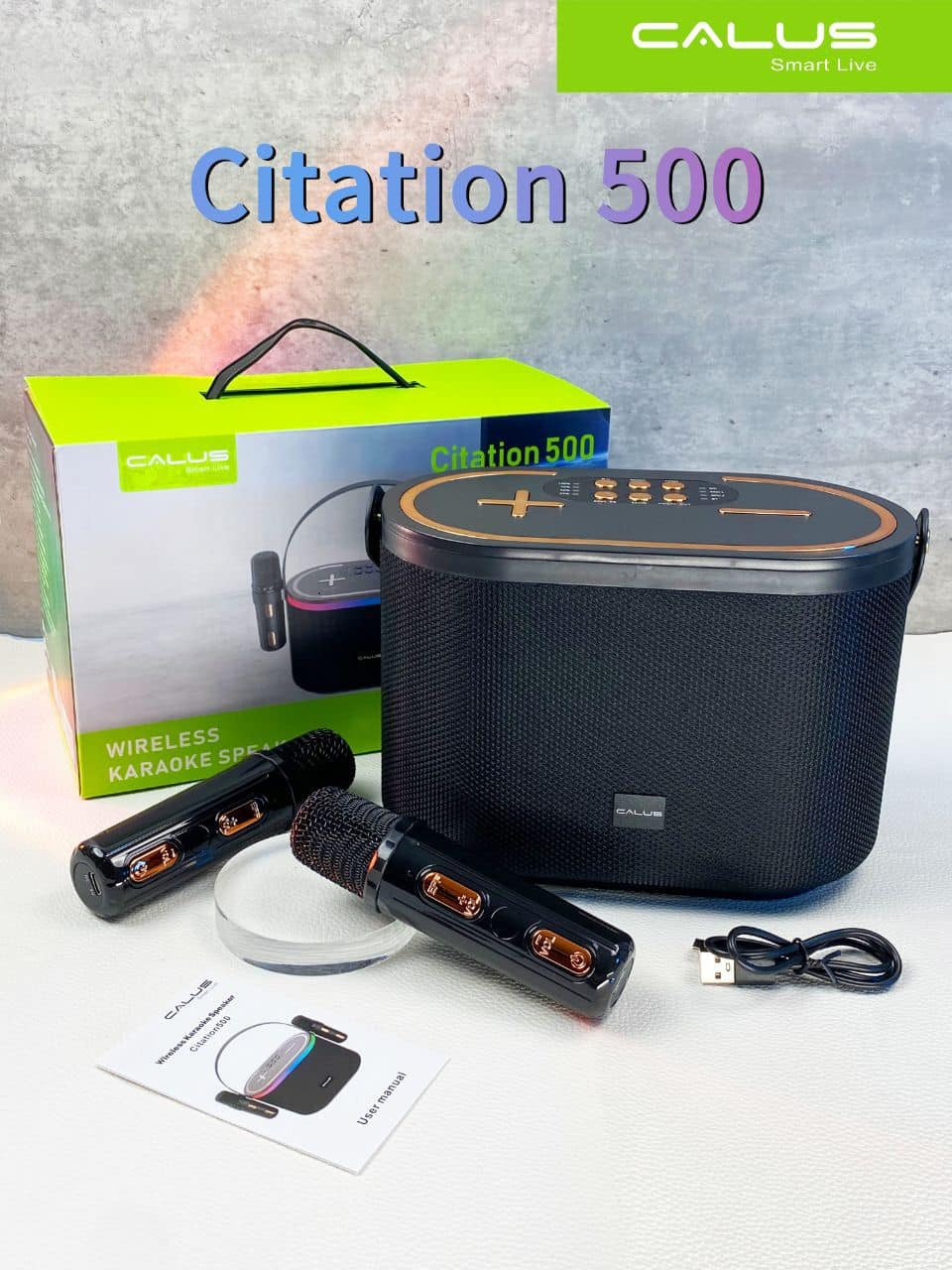 ORIGINAL CALUS CITATION 500 WIRELESS SPEAKER WITH 2 MICROPHONES